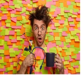 image 17 Facilitator guiding a not-for-profit board through strategic planning discussions Workshop participants using sticky notes to prioritize strategic goals